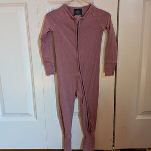 Little Sleepies Dusty Plum Cozy Zippy - 18-24 months, EUC